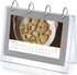 Slant Back Sign Holder, Horizontal Display 5x7 inch PVC Photo Clip Flip Display, 7 Pages-14 Sides Photos