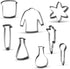 Science Chemistry Cookie Cutter Set - 8 Piece Stainless Steel for Baking