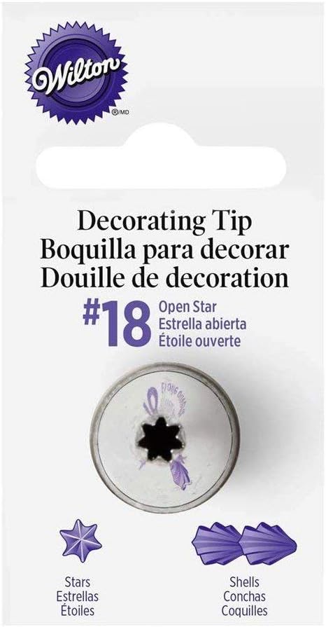 Wilton Decorating Piping Tip, No 18, Star