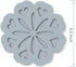 Set of 4 Silicone Trivet Mats - Hot Pot Holder for Table & Countertop, Non-Slip & Heat Resistant (Teal)