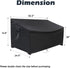 70 Outdoor Storage Bench Cover, Protective Cover for Keter Bench Deck Box Gallon, Waterproof Covers for Patio