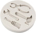 Hand Tools Silicone Mold, Construction Tools Chocolate Fondant Molds for Cake Decoration and Crafts