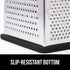 GORILLA GRIP XL 4-Sided Cheese Grater with Container, BPA-Free Stainless Steel Box Grater, Black