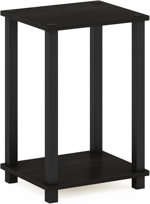 Furinno Simplistic Night Stand, 2-Tier Compact Nightstand with Open Shelf, Toolless Small