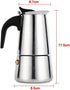 Haofy Stainless Steel Pot Cup Coffee Maker for Home Office Use (200ml, 100ml/200ml/300ml/450ml)