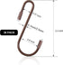 Hotop 36 Pieces S Hooks for Hanging, 2.4 Inch Heavy Duty Non Slip Metal Hanger for Kitchen, Closet, Bathroom
