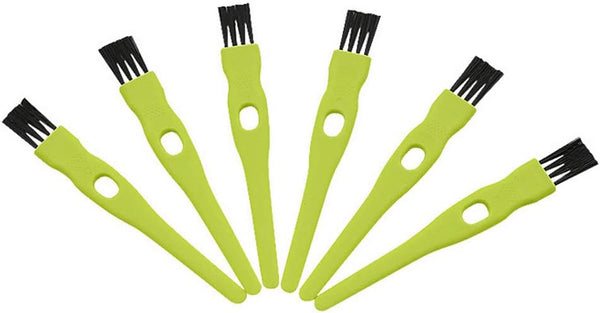 20 Pcs 11CM/4.33 Inch Green Plastic Handle Mini Dust Removal Brush, Nylon Hair Brush for Computer Keyboard Cleaning,