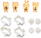 Cute Animal Cookie Cutters, 8-Piece Set Bear, Cat, Bunny, Piglet Cookie Cutter and Face Stamps