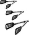 Cooking Tongs Stainless Steel Kitchen Silicone Serving Tongs, Heat Resistant Meat Turner with Locking Handle