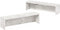 Furinno Helena Kitchen Counter Stackable Organizer Shelf, Set of 2, 23-Inch Marble White