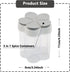 2 Pcs 5 in 1 Spice Containers, Multi-Spice Dispenser, Portable Travel Seasoning Condiment Containers, Salt Pepper Spice Shaker with Lid and Labels Clear Container Jars by Tahonuss