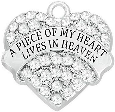 JUPPE Memorial Sympathy Gift - Angel Wings Christmas Ornament Decoration - A Piece of My Heart Lives in Heaven