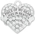 JUPPE Memorial Sympathy Gift - Angel Wings Christmas Ornament Decoration - A Piece of My Heart Lives in Heaven