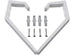 4PCS Plastic Helmet Holders, Wall Mounted Hanging Hooks for Hat, Glove, Bag, Shoe, Clothes Rack (White-4PC)