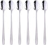 Buyer Star 8 Inch Long Handle Iced Tea Spoons Set of 6, 18/10 Coffee Spoon Sets for Mixing, Cocktail Stirring