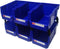 Pe&Hui 6 Pack Storage Organizer Bins, Wall Mount Parts Rack, Stackable Tool Bins for Screws and Office Supplies