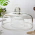 HEMOTON Glass Cake Dome, XL Clear Cloche Cake Display Cover with Knob Handle