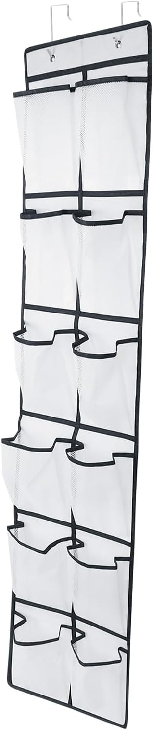 12 Large Pockets Over Door Hanging Shoe Organizer