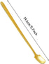 Gold Long Handle Spoon Stir Stick 5.7inch Square Head Stainless Steel Stirrer Modere Trim for Coffee Tea Mixing Stirring Tall Glasses Cold Hot Drinks Ice Cube Cocktail Milkshake Milks (3)