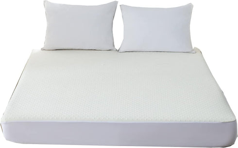 Cooling Bamboo Viscose Waterproof RV King Mattress Protector for 72 x 80 or 70x80 Narrow King Bed with Stretchy Skirt