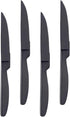 4-Piece Serrated Black Steak Knife Set, Stainless Steel Cutlery for Home, Restaurant, Hotel, 22cm