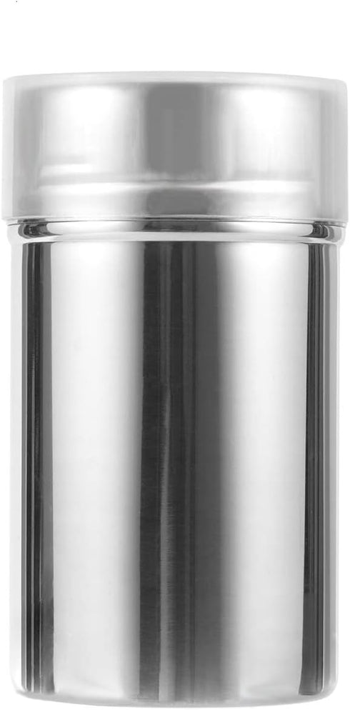 FingerPanPa Stainless Steel Seasoning Shaker with Large Holes and Lid - Grated Cheese Shaker