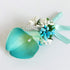 Calla Lily Boutonniere for Men, Wedding Groom Best Man Boutonniere, Set of 6 for Ceremony, Turquoise