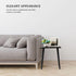 FORAOFUR Side Table, Modern Accent End Table with Wooden Legs, Easy to Assemble Mini Living Room Table for Sofa