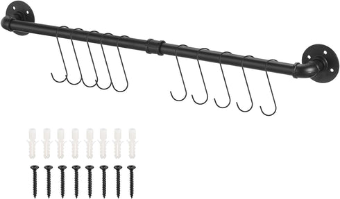 uxcell Wall Mounted Towel Rack, Industrial Pipe Towel Bar, Rustic Iron Bathroom Towel Rack Holder (40 Inch)