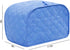 Polyester Quilted Toaster Cover, 2 Slice, Dust & Fingerprint Protection, Machine Washable, Blue, 11.5 x 8 x 8 in