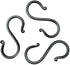 S Hook Hand Forged Metal S Hook Set, 3 Pcs Wrought Iron Handmade Heavy Duty 3.50 Inches for Hanging