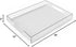 12"x16" Acrylic Serving Tray with Handles, Spill Proof Clear Decorative Tray, Lucite Tray for Coffee Table, Vanity