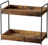 2-Tier Bathroom Counter Organizer, Wood Kitchen Countertop Spice Rack, Vanity Cosmetic Makeup