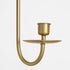 Set 2 Wall Candle Holders of Handcrafted Wrought Iron Sconces with Gold Finish, Easy to Install Modern Candle Holders