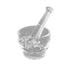 Apothecary Products Mortar and Pestle Bowl - Glass Mixer and Grinder for Medicine (2 oz)