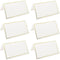 50 Pack Tent Cards with Gold Foil Border for Weddings and Events, 2 x 3.5 Inches