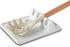 Ceramic Utensil Rest with Drip Pad, Heat-Resistant Spoon Holder for Kitchen Utensils, White