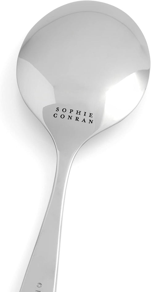 Portmeirion Sophie Conran Arbor Serving Spoon | 10-Inch | Made of Stainless Steel | Serving Spoon for Party, Banquet, or Buffet | Kitchen Basics | Dishwasher Safe