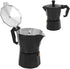 Oumefar 6 Cup Coffee Maker, Italian Coffee Maker Tool, Quick Pot for Home Office, Black