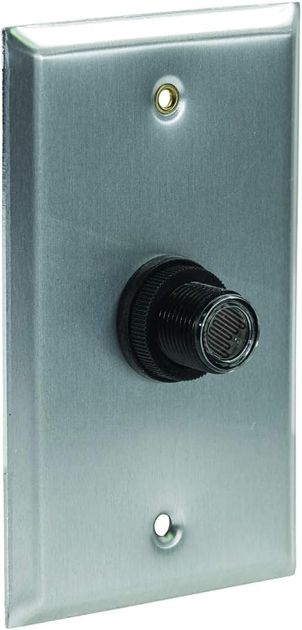 TORK ZB124WP Electronic Photocontrol Button with Wall Plate, 8A LED Rated, 105-305V