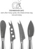 BOSKA Stainless Steel Cheese Knife Set - 4 Mini Copenhagen Knives, Silver Non-Stick, Dishwasher Safe