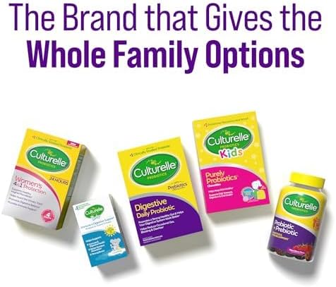 Culturelle Daily Probiotic Capsules | 30 CT | 1 Month Supply | Most Clinically Studied Probiotic Strain for Men & Women