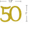 Happy 50th Birthday Confetti, 100 Pcs Glitter Gold Number 50 Table Confetti for 50th Birthday Party