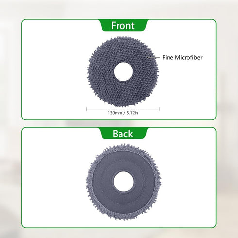 Neutop Replacement Mopping Pads Microfiber Mop Cloths Compatible with Roborock Q Revo, 4-Pack Robot Vacuums Accessories