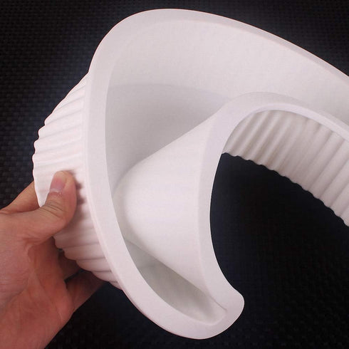 3D Moon Shape Silicone Cake Mold, Crescent Moonlight Sonata Mousse Cake Pan for Baking