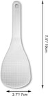 Vonty 2pcs White Plastic Rice Paddle Spoon, 7.5 Inch