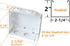 4pcs Box Mounting Bracket, 2 Sets for 2inch High Rail Venetian Blinds, White Color Head Track End Cover Holder