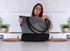 Cotton Canvas Tote Bag with Handles, Reusable Heavy Duty Cloth Shopping Grocery Bag, Large