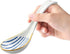 IQCWOOD Asian Soup Spoons, 6.2inch Ceramic Chinese Soup Spoons, Japanese Soup Spoon for Ramen Pho Wonton Dumpling Miso,4pcs