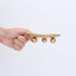 Iron Plate Candle Holder Set of 3, Gold Decorative Pillar Candle Stand for Wax Candles
